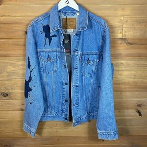 Men’s Levi Strauss & Co. Trucker Denim Blue Jean Jacket Size Medium